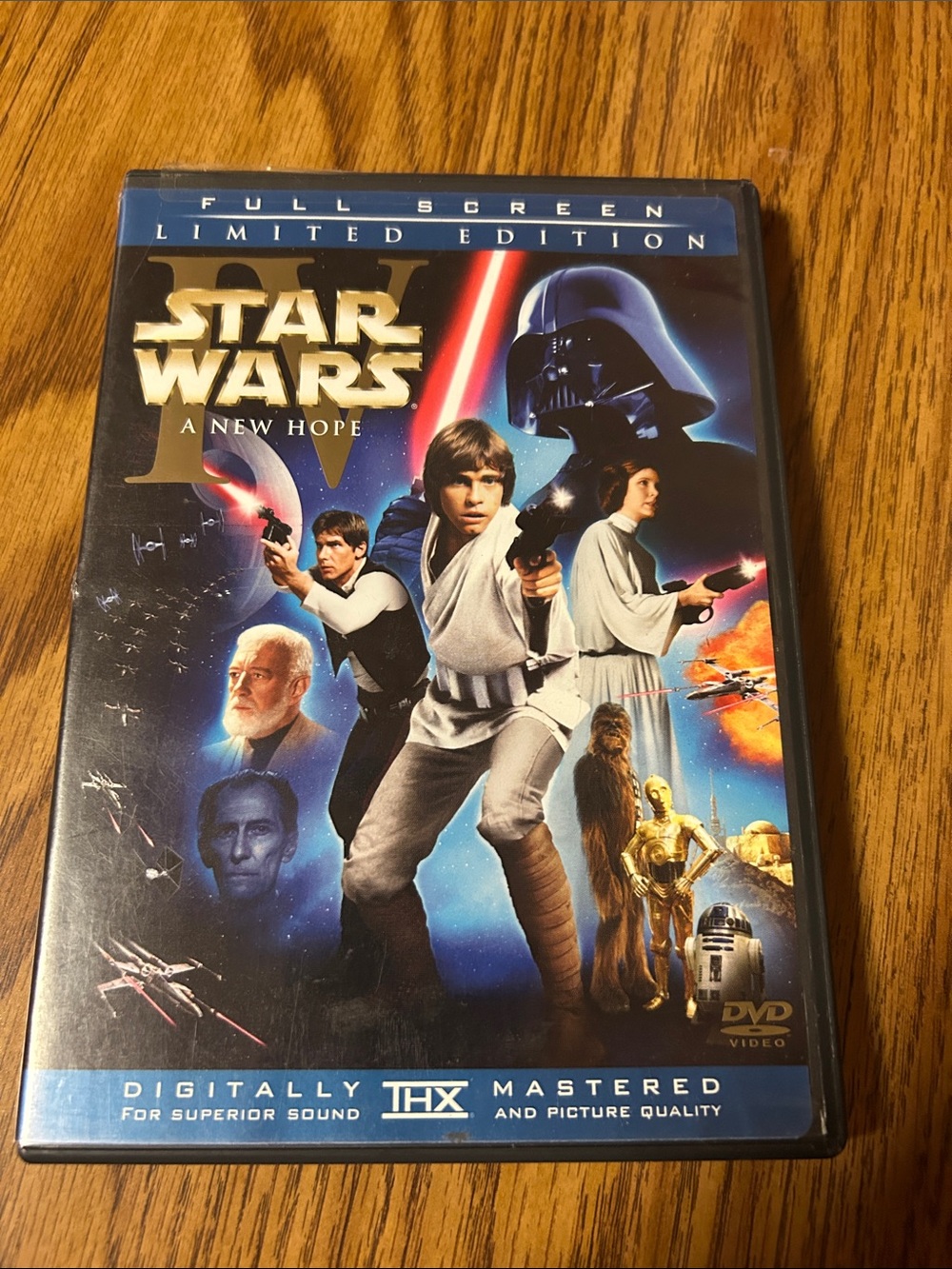 Star Wars A New Hope DVD - Blue and Gold Artwork